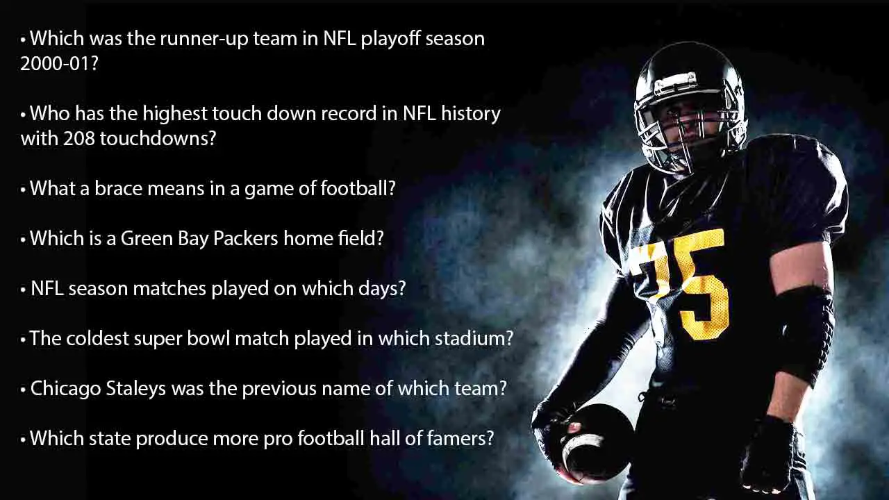 NFL Quiz (The ULTIMATE American Football History Trivia) - 10 Questions and  Answers - 10 Fun Facts 