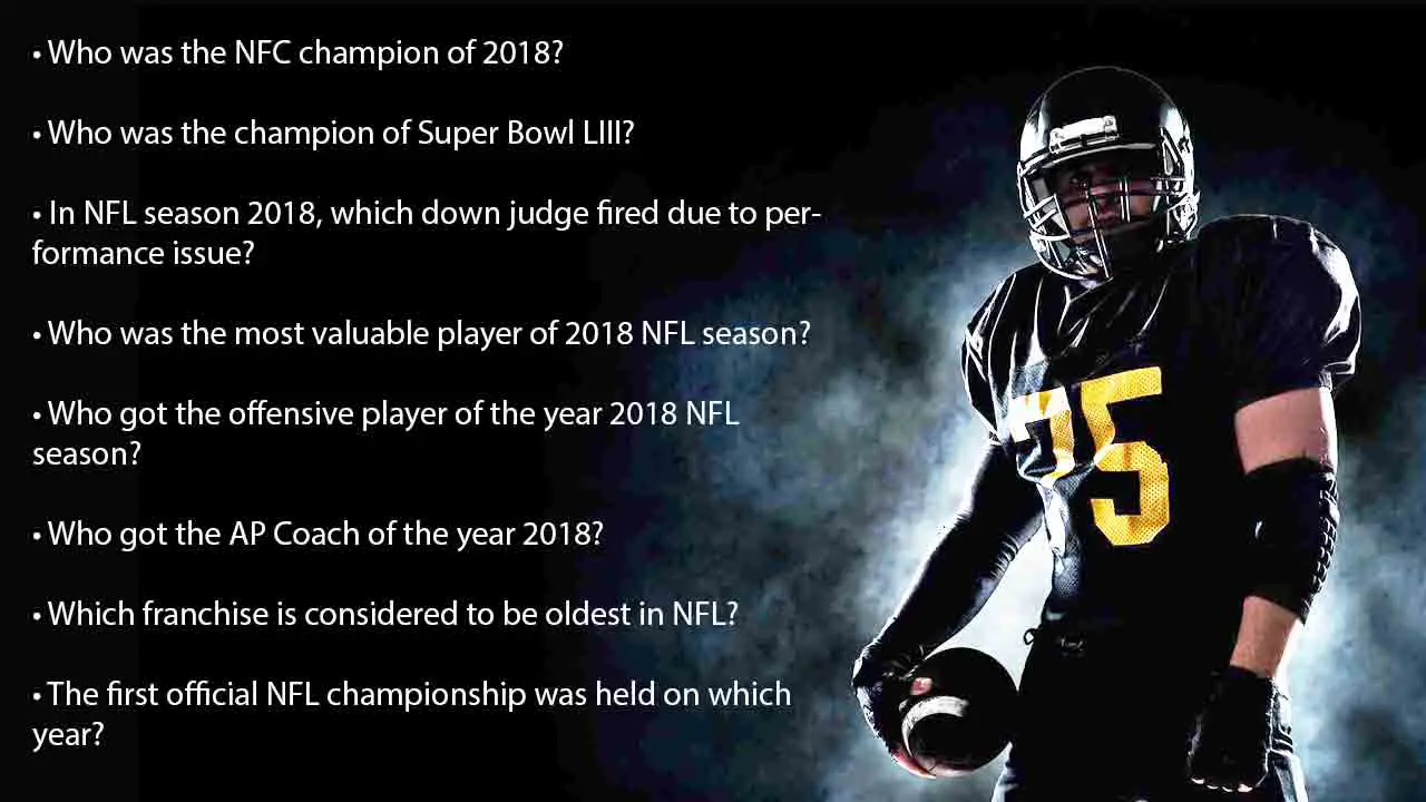 Easy NFL Trivia questions and answers.