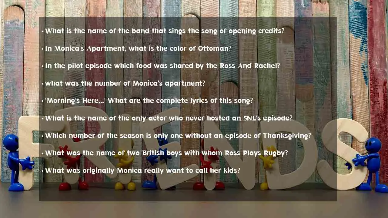 random friends trivia