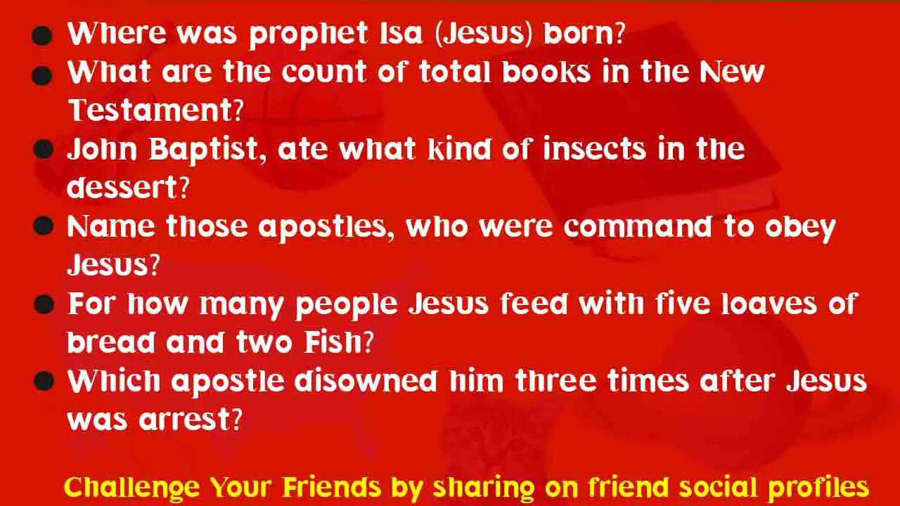 135 Bible Trivia Questions Jesus History