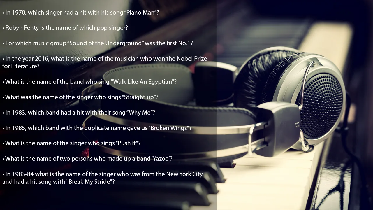 current music trivia