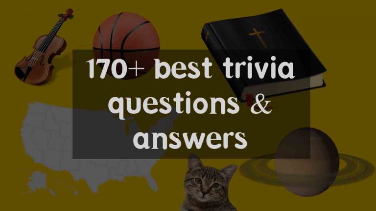 165+ Best trivia questions and answers