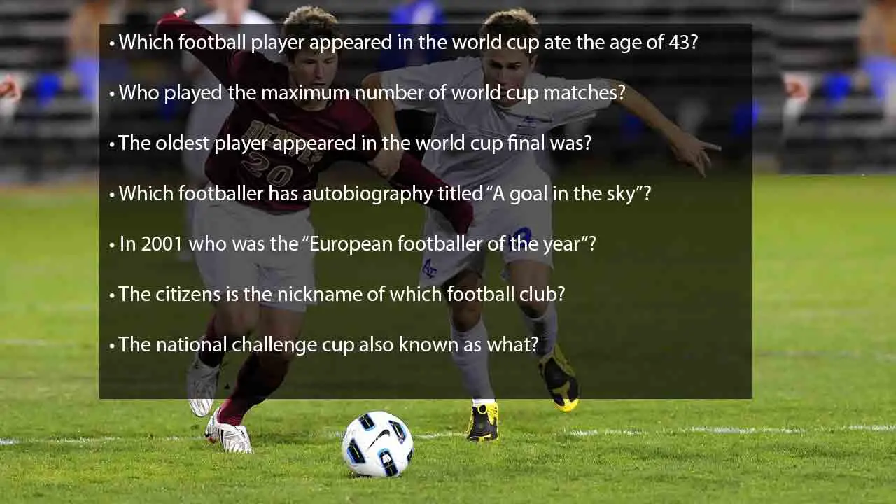 105 Soccer Trivia Questions With Answer [latest Football]