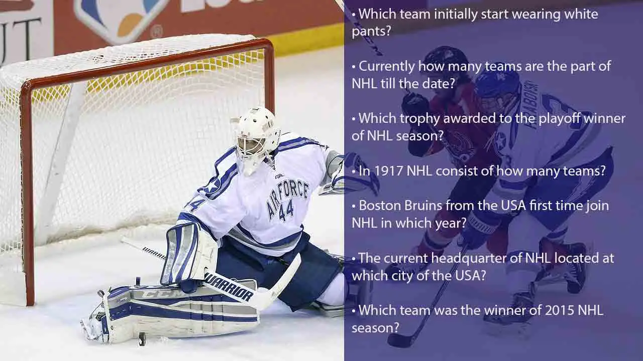 nhl trivia