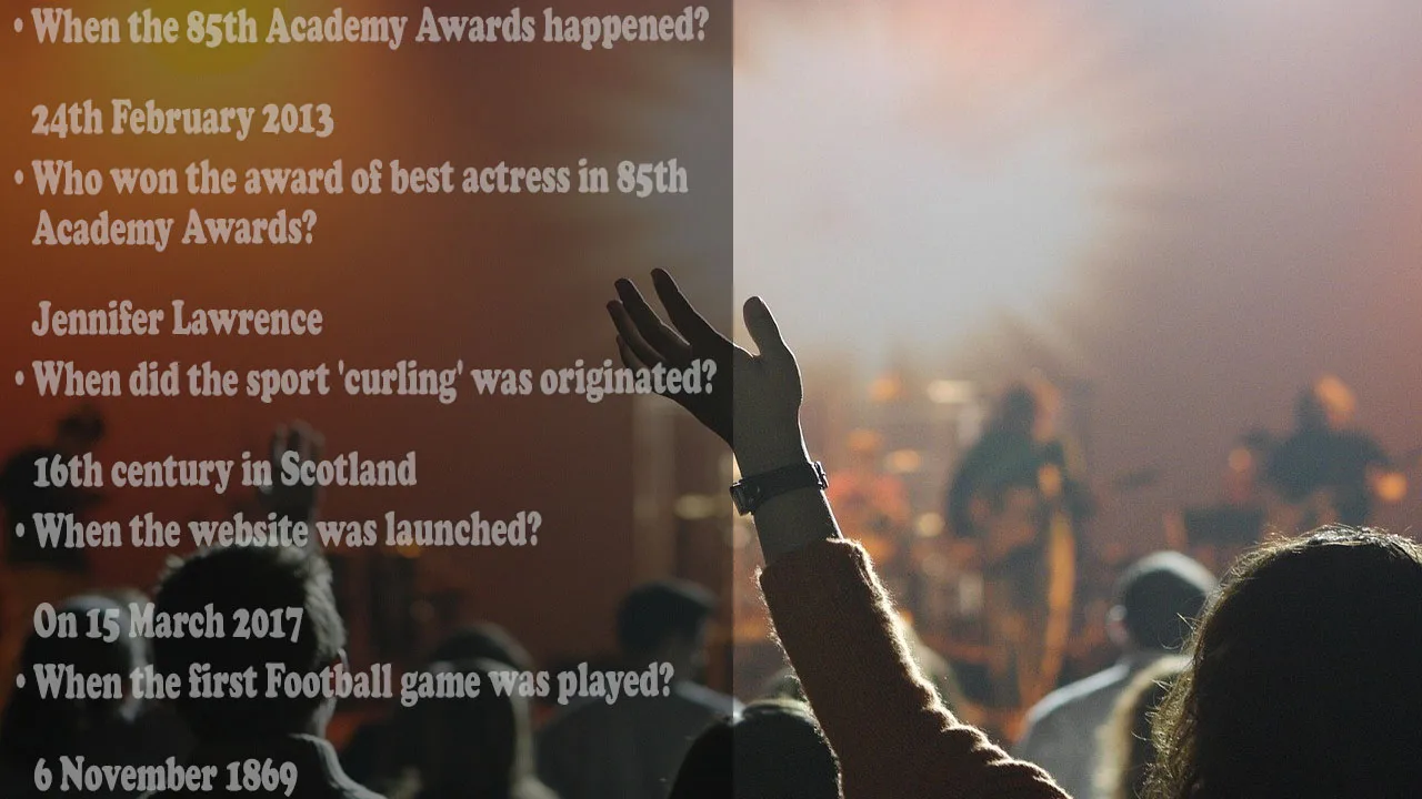 Entertainmenttriviaquestion