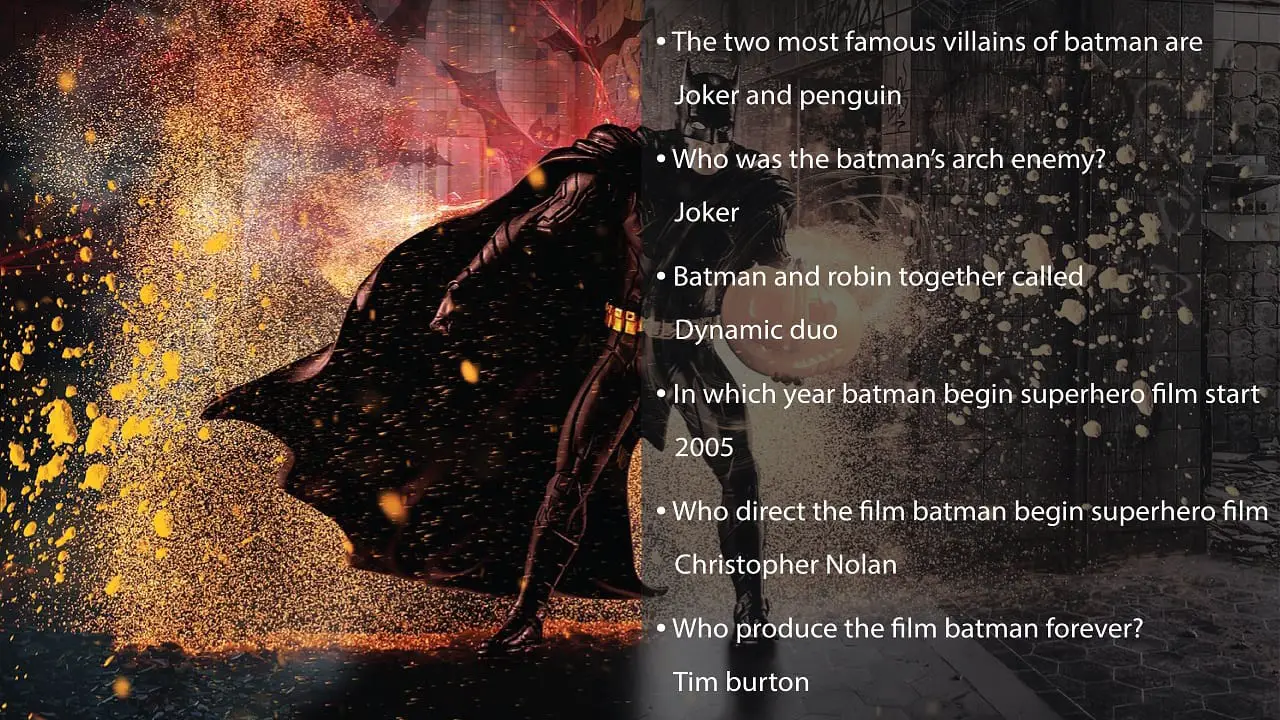 Batman trivia