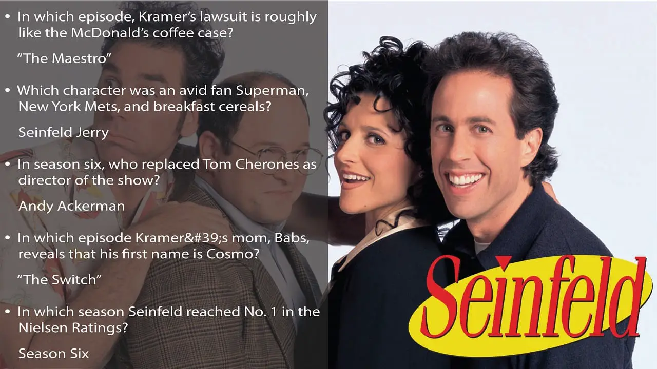 65 Seinfeld Trivia Questions And Answers