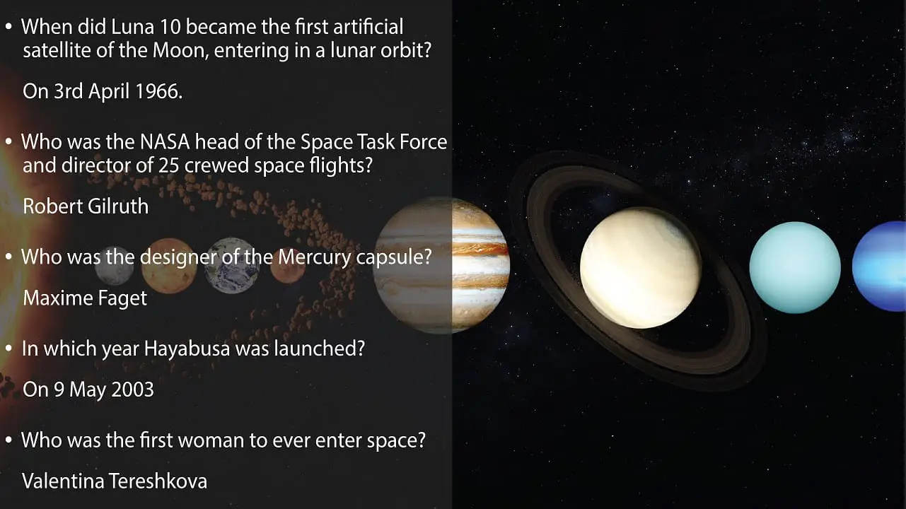 75 Space Trivia Questions And Answers