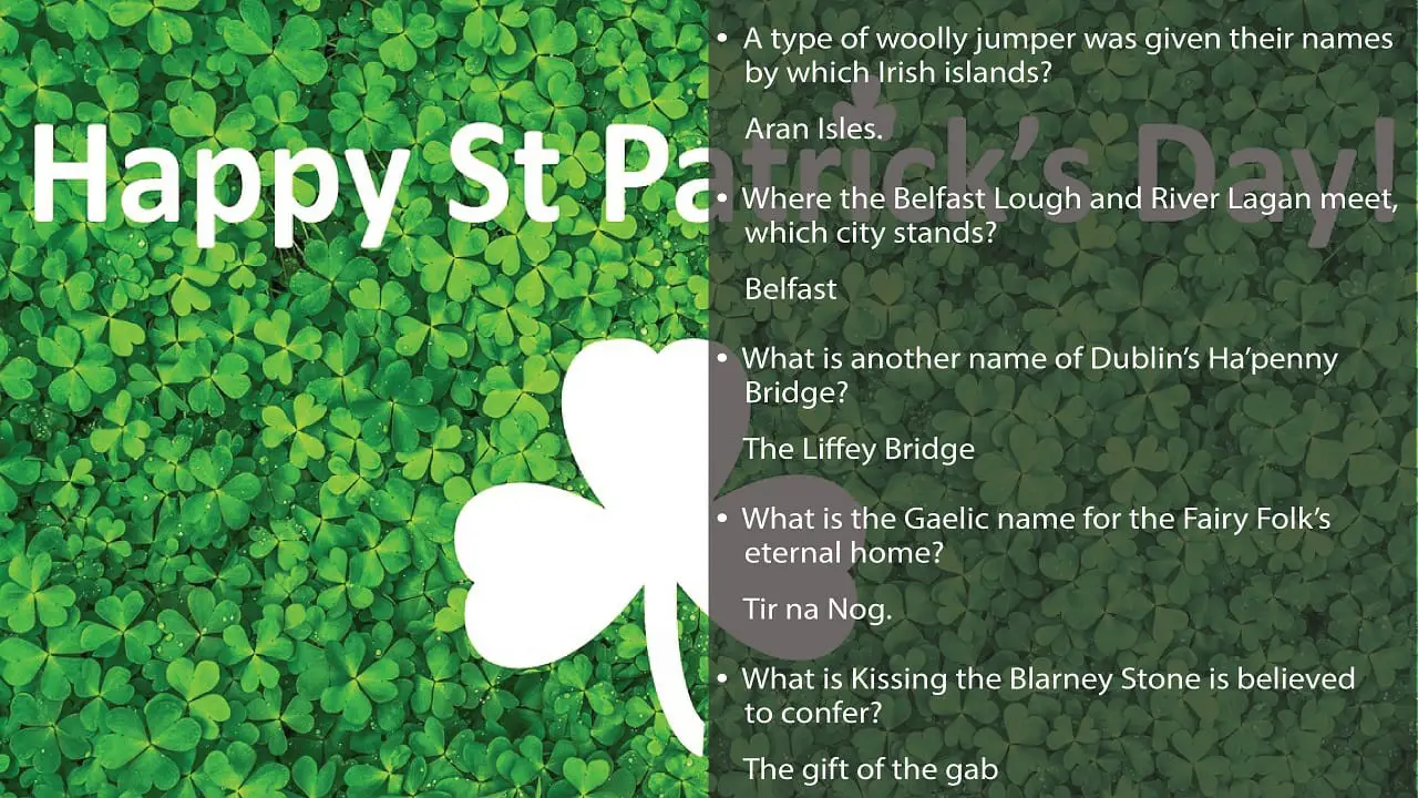 St. Patrick’s Day trivia