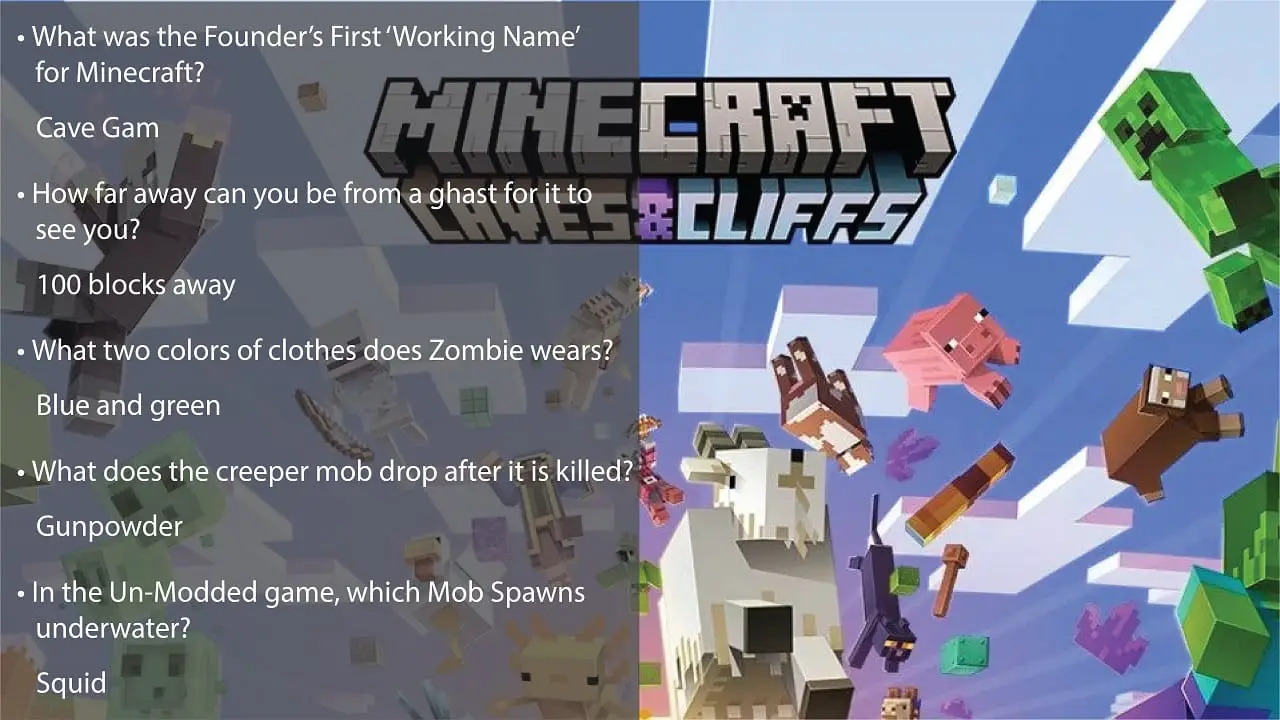 65 Minevraft Trivia Questions And Answers