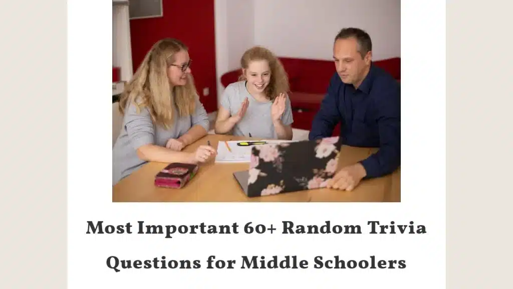 Trivia Questions For Middle Schoolers Printable