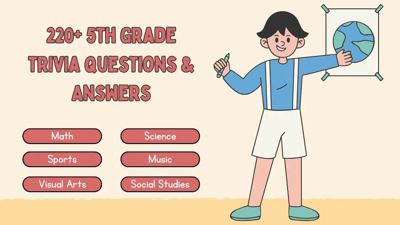 220+ 5th Grade trivia questions & Answers